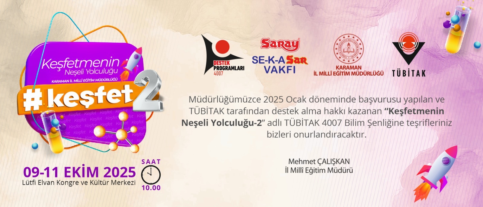 Karaman’da Bilimle Buluşma: “Keşfetmenin Neşeli Yolculuğu-2” Başlıyor