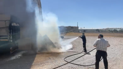 Karaman OSB’de Un Fabrikası Sahasında Küçük Çaplı Yangın