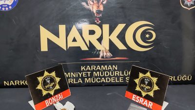 Karaman’da Asayiş ve Uyuşturucu Baskını
