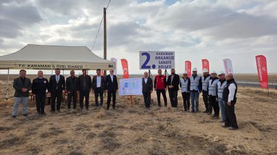 Karaman 2. Organize Sanayi Bölgesi Altyapı İhalesi Yer Teslimi Gerçekleştirildi