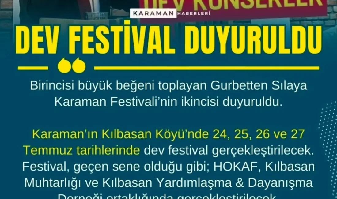 Karaman’ın Kılbasan Köyü’nde 2025 yılında