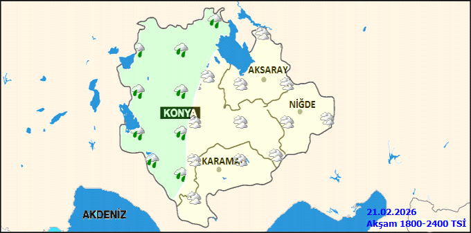 Karaman ve çevresi için yapılan