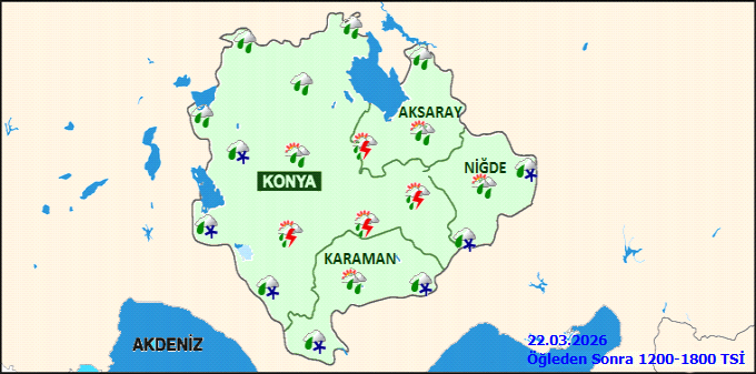 Karaman’da bugün, 22 Mart