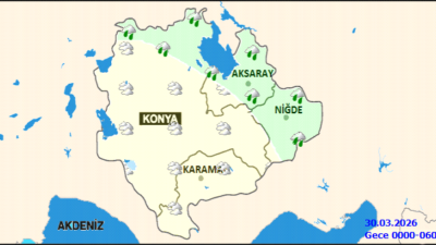 Karaman ve çevresinde, 29 Mart