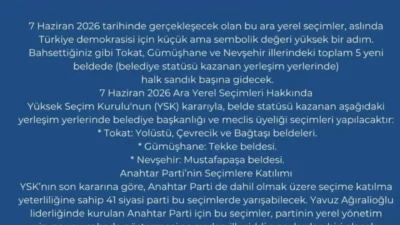 Anahtar Parti Karaman İl Başkanı