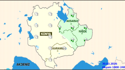 Karaman’da 31 Mart Salı günü