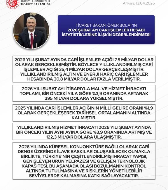 Ticaret Bakanı Ömer Bolat,