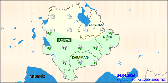 Karaman ve çevresi için 24