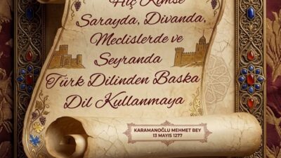 Karaman Valiliği, 13 Mayıs Türk Dil Bayramı dolayısıyla anlamlı bir