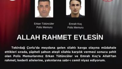 Karaman Valisi Hayrettin Çiçek, Tekirdağ’ın Çorlu ilçesinde meydana gelen silahlı
