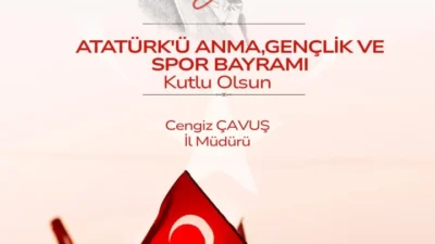 Karaman’da 19 Mayıs Atatürk’ü Anma, Gençlik ve Spor Bayramı dolayısıyla