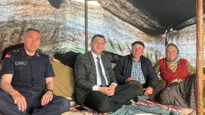 Ermenek Kaymakamı Uğur Muzaffer Çam, İlçe Jandarma Komutanı Mehmet Altun