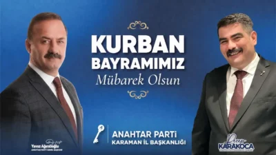 Anahtar Parti Karaman İl Başkanı Recep Karakoca, Kurban Bayramı dolayısıyla