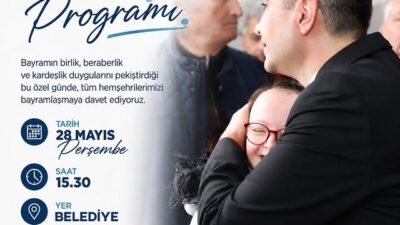 Karaman Belediyesi, Kurban Bayramı dolayısıyla düzenlenecek bayramlaşma programını duyurdu. Bayramın