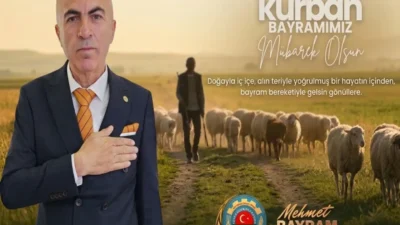 Karaman Ziraat Odası Başkanı Mehmet Bayram, Kurban Bayramı dolayısıyla bir