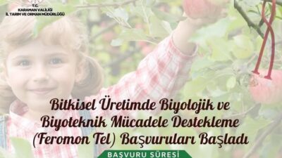 Karaman İl Tarım ve Orman Müdürlüğü, çiftçilere yönelik önemli bir