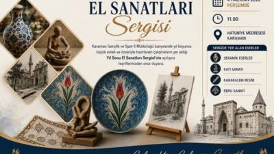 Karaman Gençlik ve Spor İl Müdürlüğü, sanatseverleri geleneksel ve modern