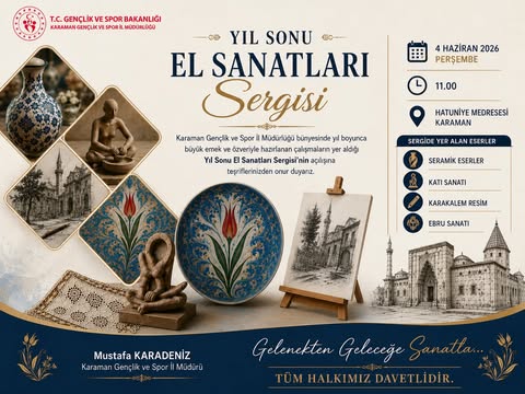 Karaman Gençlik ve Spor İl Müdürlüğü, sanatseverleri geleneksel ve modern