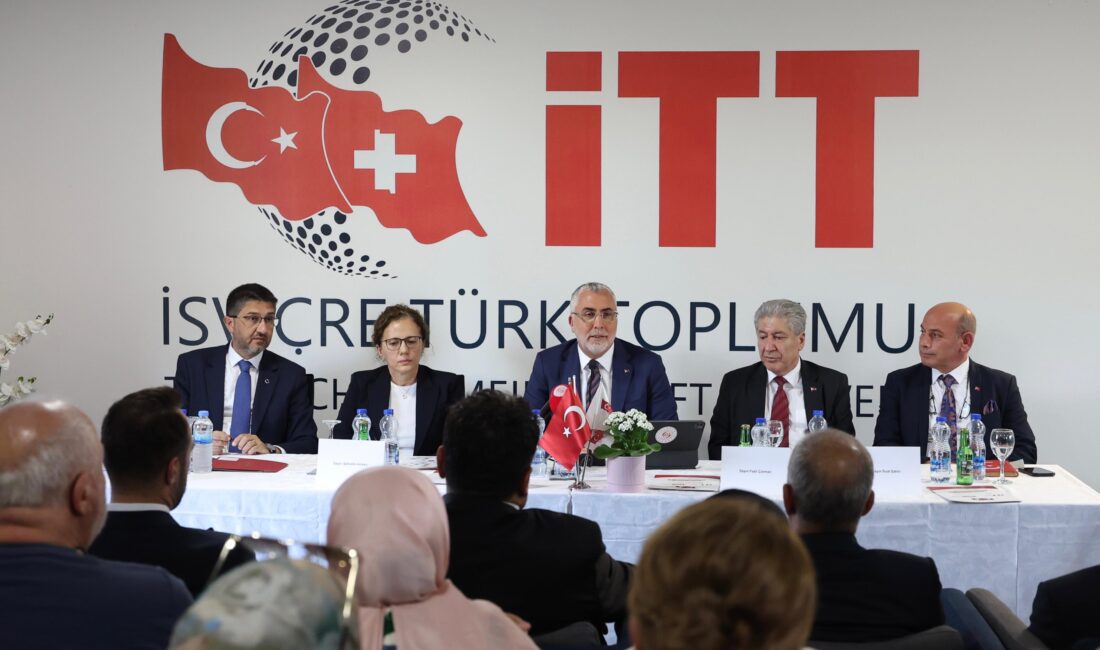 Çalışma ve Sosyal Güvenlik Bakanı Prof. Dr. Vedat Işıkhan, İsviçre’de