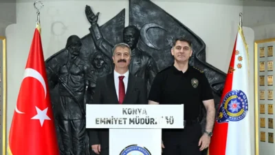 Karaman İl Emniyet Müdürü Mehmet Turhan, yeni görevine atanan Konya