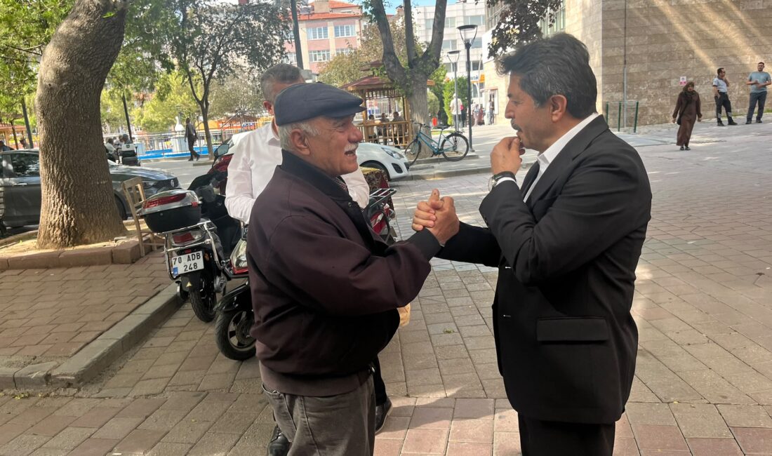 AK Parti Karaman Milletvekili Osman Sağlam, Karaman’ın çeşitli noktalarındaki esnafları
