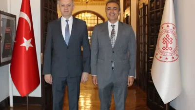 Karaman Valisi Hayrettin Çiçek, ilimizle ilgili temaslarda bulunmak üzere bulunduğu