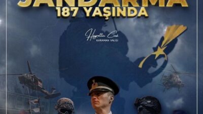 Karaman Valisi Hayrettin Çiçek, Jandarma Teşkilatı’nın 187. kuruluş yıl dönümü