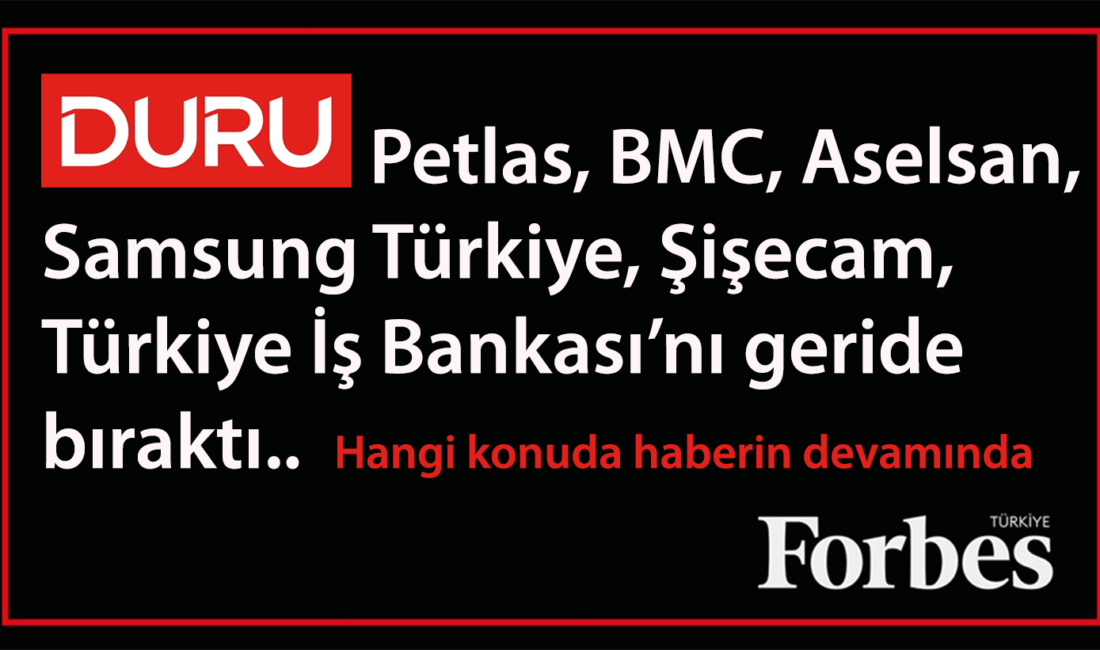 Karaman’ın dünyaya açılan markalarından Duru Gıda, Forbes Türkiye ve uluslararası